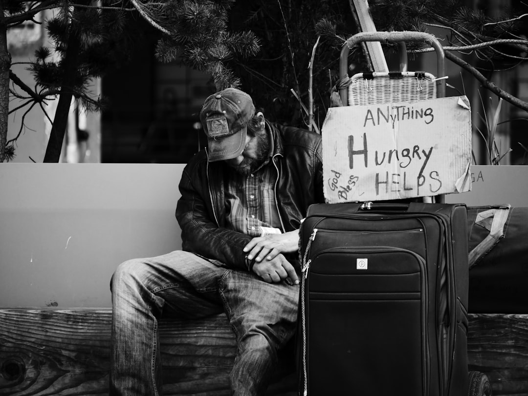 Photo Homeless encampment